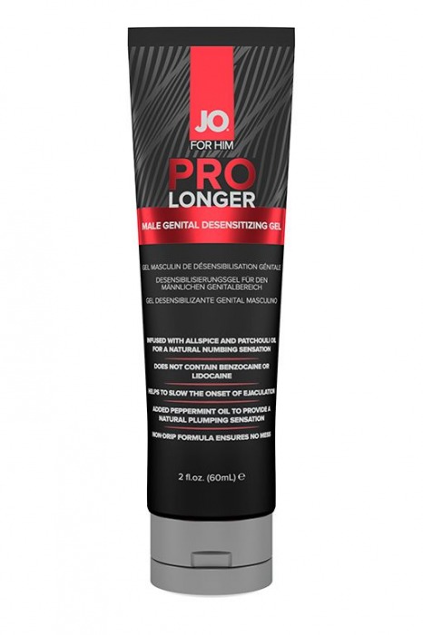 Гель-пролонгатор умеренного действия для мужчин JO Prolonger Gel – 60 мл. - System JO - купить с доставкой в Улан-Удэ