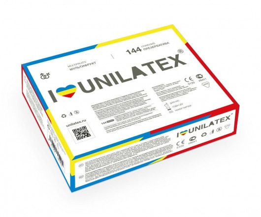 Разноцветные ароматизированные презервативы Unilatex Multifruits - 144 шт. - Unilatex - купить с доставкой в Улан-Удэ