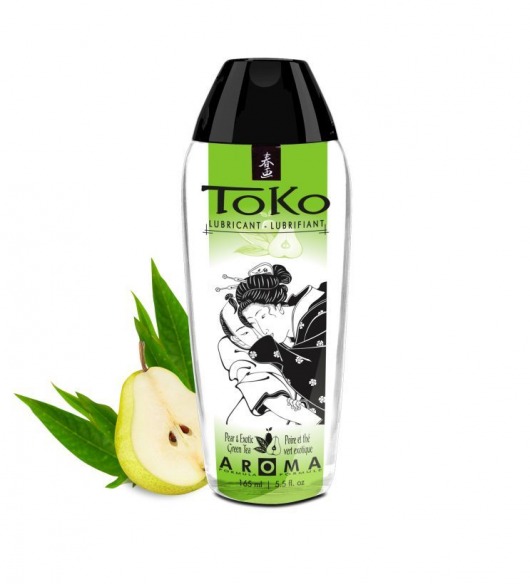 Интимный гель TOKO Pear   Exotic Green Tea с ароматом груши и зеленого чая - 165 мл. - Shunga - купить с доставкой в Улан-Удэ